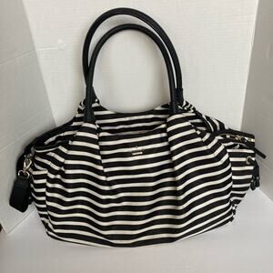 Kate Spade Classic Nylon Stevie Striped Baby Diaper Bag